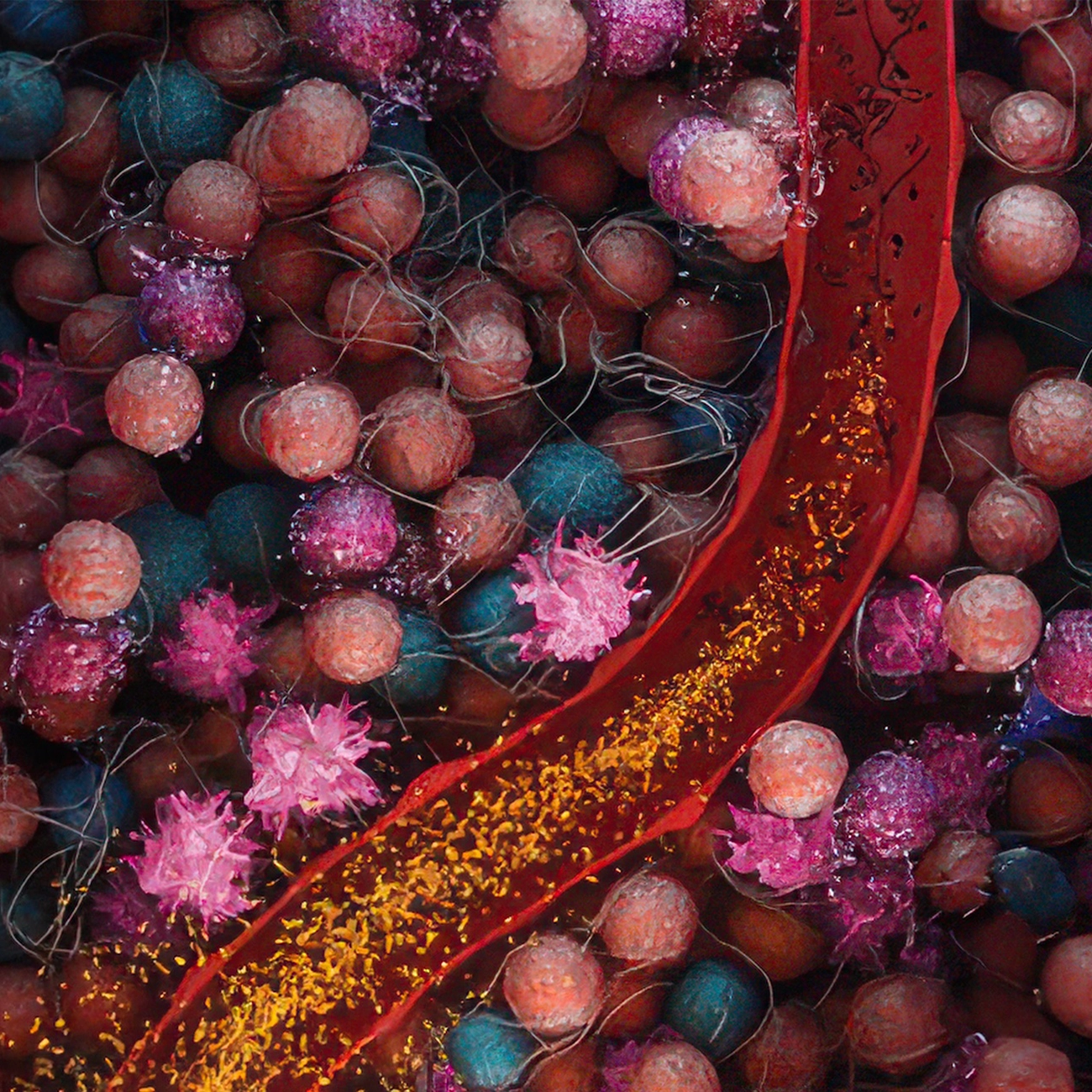 Image showing the vessel with pressure throughout and opening 