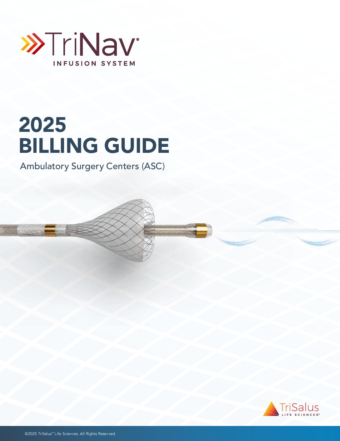 Cover of the TriNav 2025 Billing Guide for Ambulatory Surgery Centers (ASC).